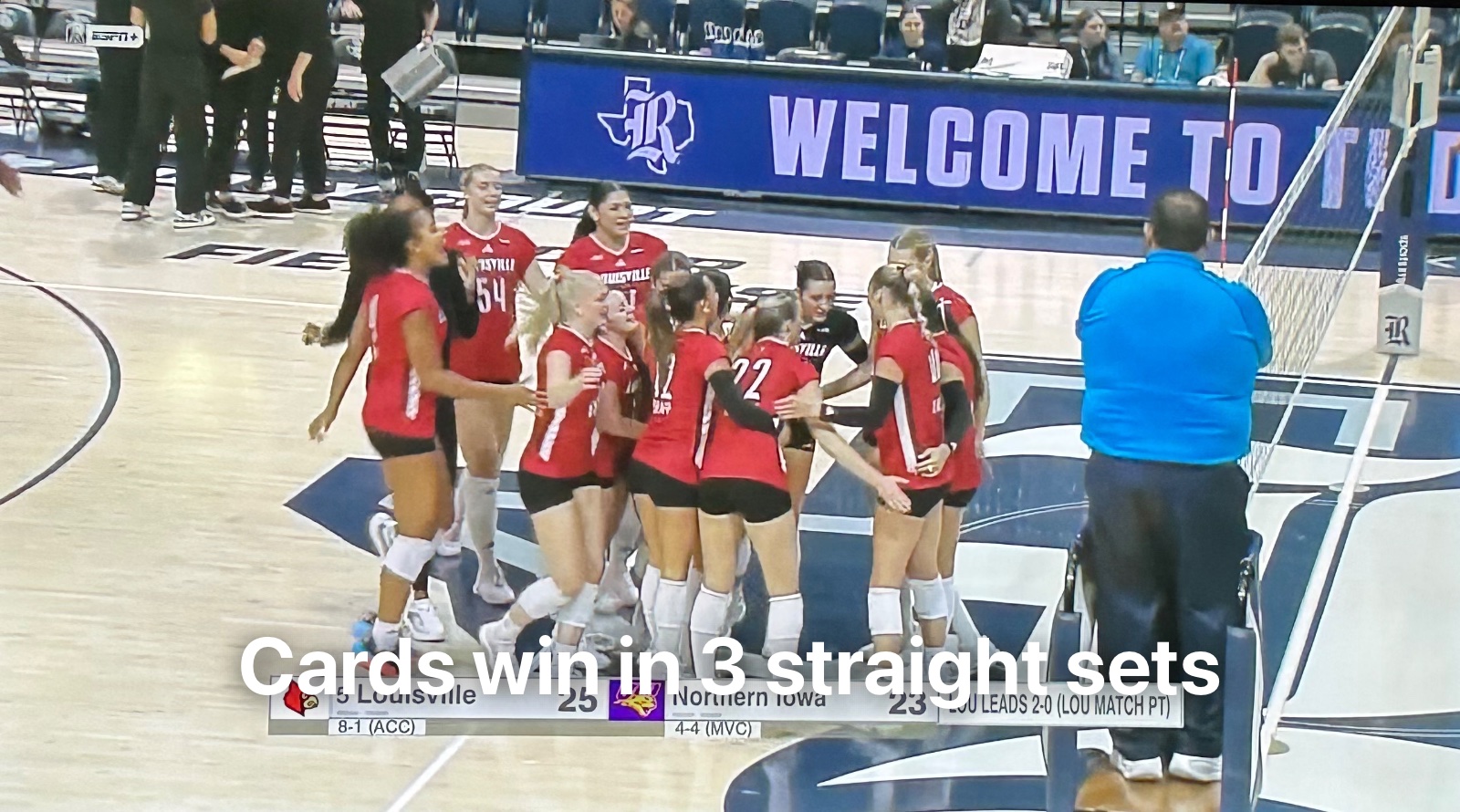 Cards win in 3 straight sets