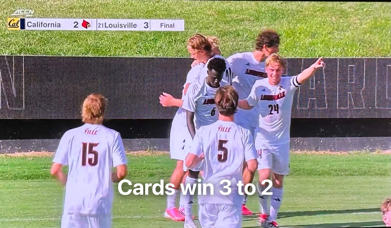 Cards win 3 to 2